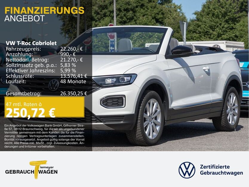 VW T-Roc 60.720 km 22.260 € Herne 44653