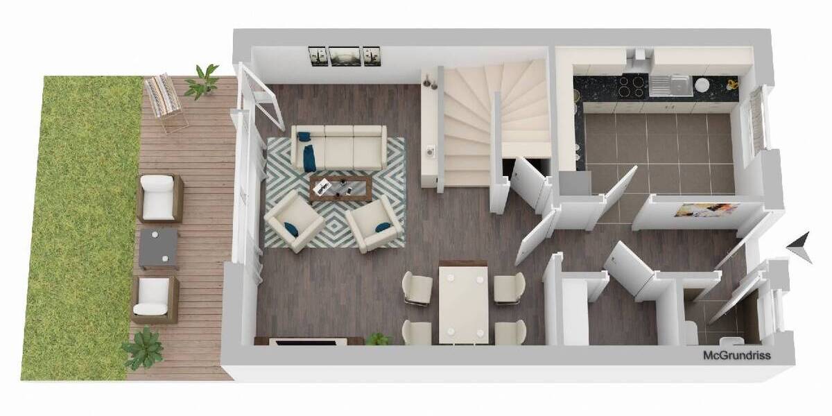 Reihenendhaus Bad Lippspringe - 6 Zimmer, 130 m&sup2;, 479.900&euro; | Angebot:25741589