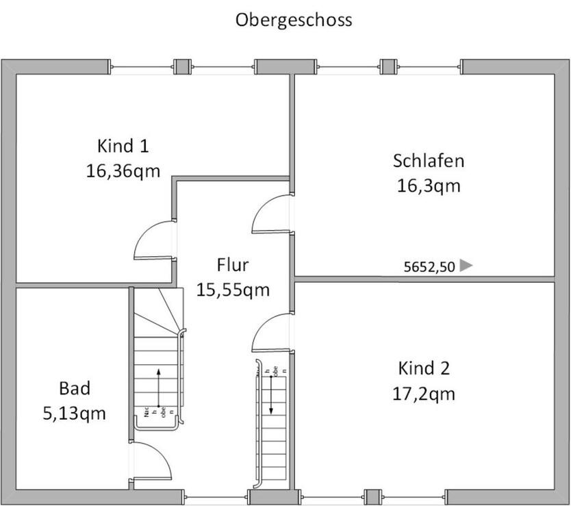 Einfamilienhaus (150 m² Wfl., 369 m² Grdst., 4 Zi., 2 Bäder)