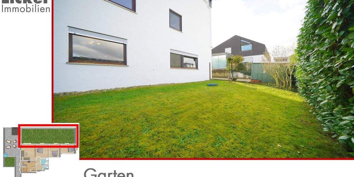* Gartengeschoss-Whg. mit 130m² Terrassen- und Gartenfläche. 4 zimmer