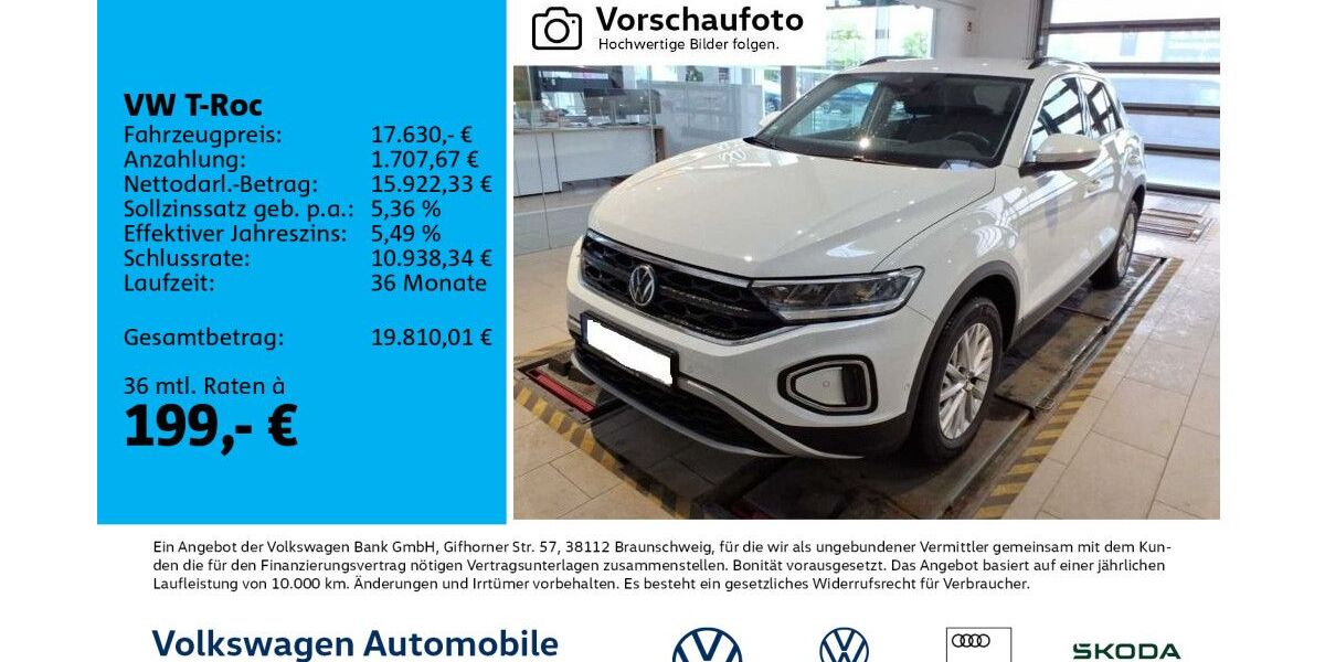 VW T-Roc 68.951 km 17.630 &euro; Leipzig 04277