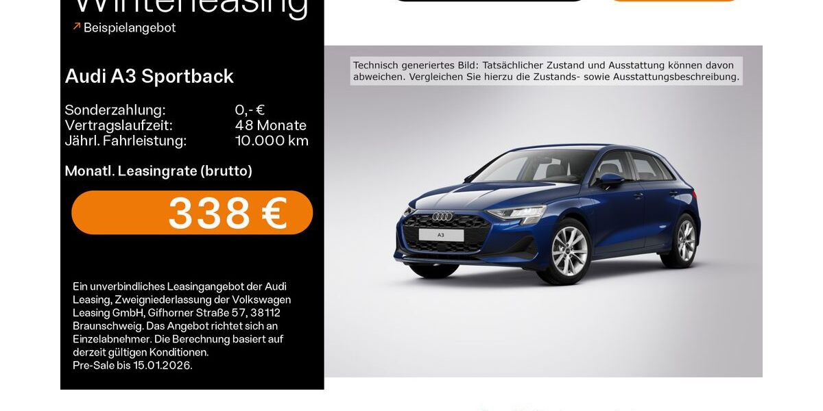 Audi A3 3.109 km 35.480 &euro; Haßfurt 97437