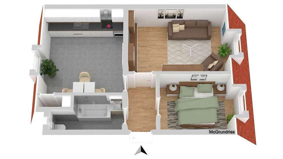 Wohnung zum Mieten in Hagen 363 € 66 m²