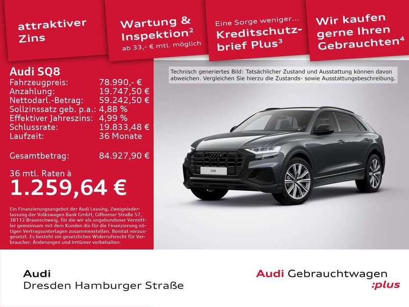 Audi SQ8 28.491 km 78.990 € Dresden 01067