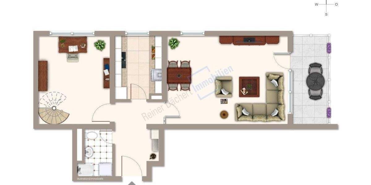 Etagenwohnung Mühltal Nieder-Ramstadt - 3 Zimmer, 124 m&sup2;, 349.900&euro; | Angebot:25244632