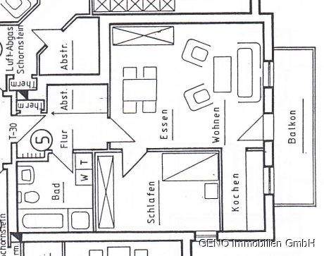 Etagenwohnung Hude Vielstedt - 2 Zimmer, 60 m&sup2;, 159.000&euro; | Angebot:24991745