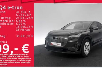 Audi Q4 e-tron 75.821 km 31.363 &euro; Eching 85386
