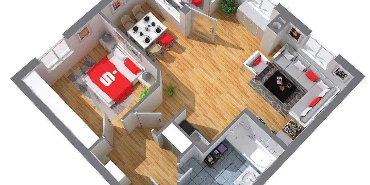 Etagenwohnung Heidenheim Innenstadt - 2 Zimmer, 59 m&sup2;, 185.000&euro; | Angebot:26203724