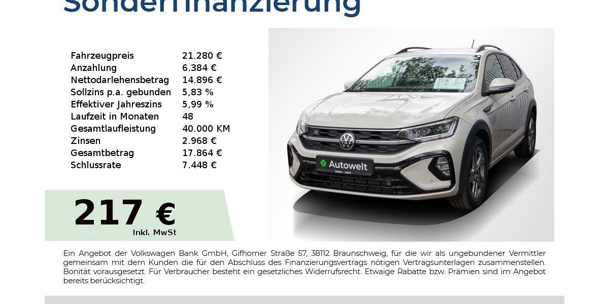 VW Taigo 50.550 km 20.880 &euro; Nürnberg 90431