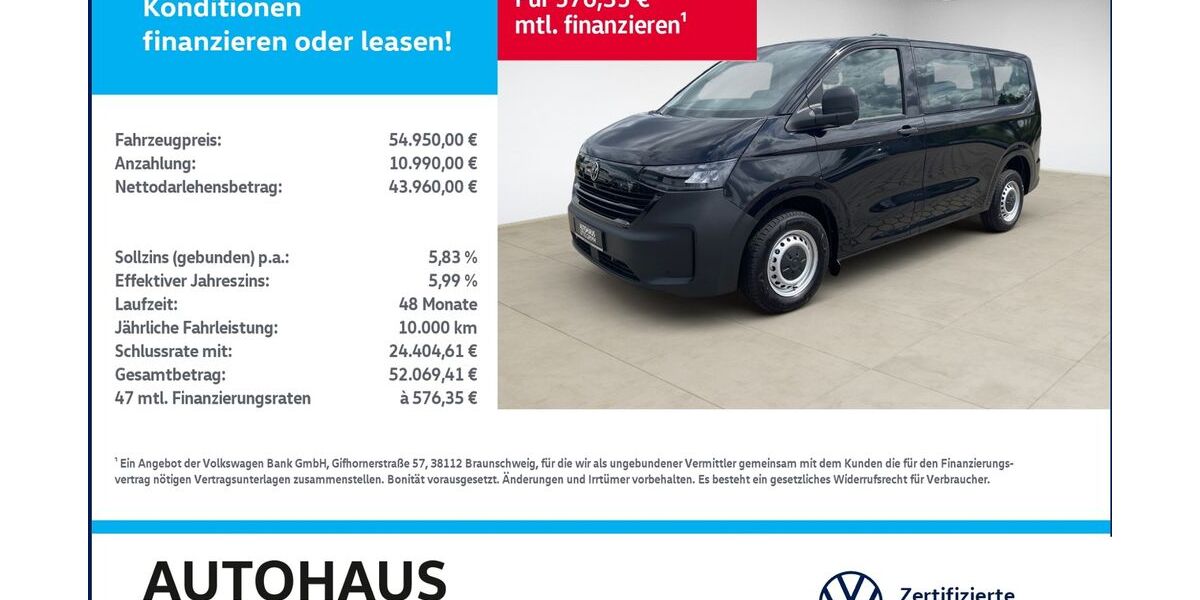 VW T7 Transporter 3.500 km 53.980 &euro; Bitterfeld-Wolfen 06749