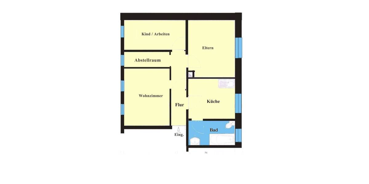 Etagenwohnung Neustadt an der Weinstraße Neustadt-Stadt - 3 Zimmer, 55 m&sup2;, 600&euro; | Angebot:26247481