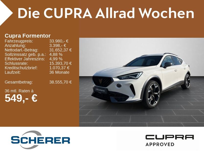 Cupra Formentor 25.115 km 32.380 € Bingen / Rhein 55411