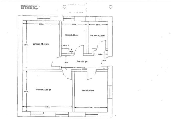 Hochparterre Stollberg (Erzgebirge) - 3 Zimmer, 82 m&sup2;, 476&euro; | Angebot:26122957