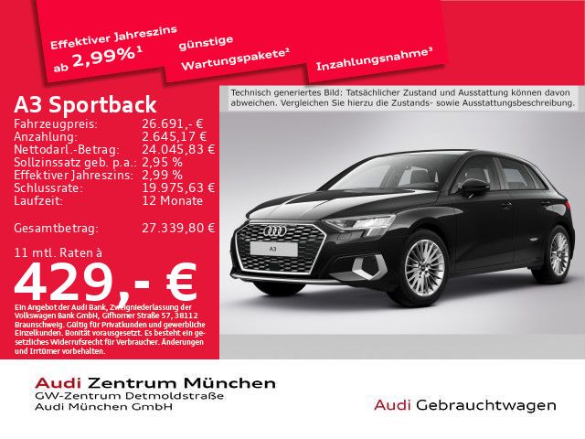 Audi A3 24.400 km 26.691 &euro; München 80935