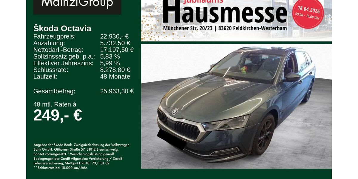 Skoda Octavia 40.847 km 22.930 &euro; Feldkirchen/Westerham 83620