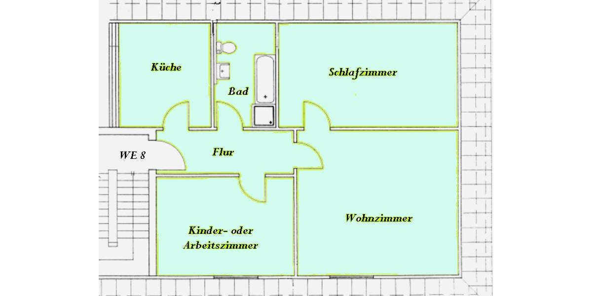 Von oben über Gothas Altstadt blicken - Dachgeschoßwohnung Gotha Helenenstraße 17 / WE 8 | Angebot:26627562