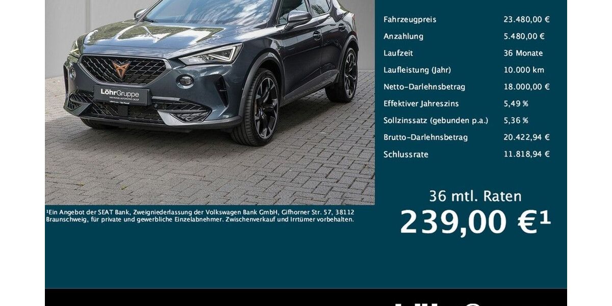 Cupra Formentor 84.180 km 23.480 &euro; Koblenz 56076