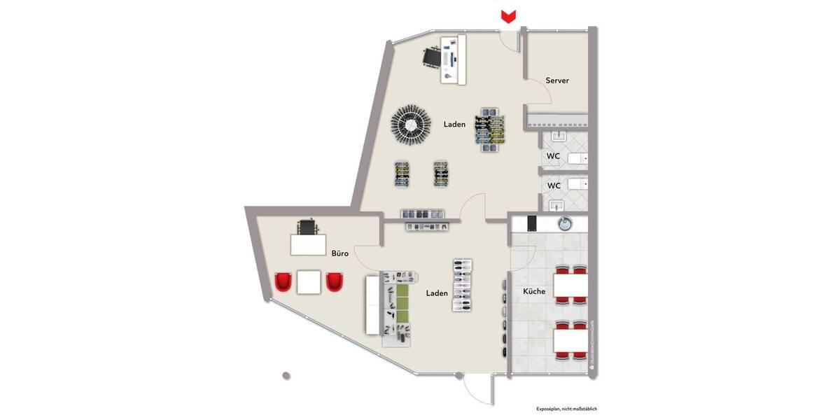 Gewerbeobjekt Eggenstein-Leopoldshafen / Leopoldshafen Leopoldshafen - 3 Zimmer, 1.200&euro; | Angebot:26683735