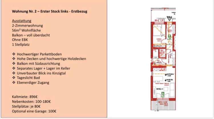 Etagenwohnung Gelnhausen - 2 Zimmer, 56 m&sup2;, 896&euro; | Angebot:26409331