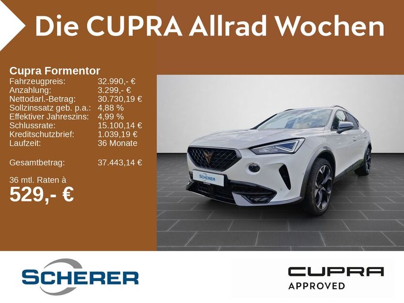 Cupra Formentor 19.900 km 32.990 € Neustadt a.d. Weinstraße 67433