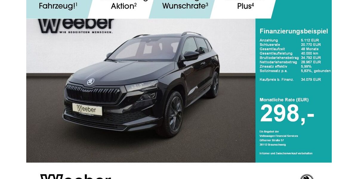 Skoda Karoq 16.538 km 34.079 &euro; Calw 75365