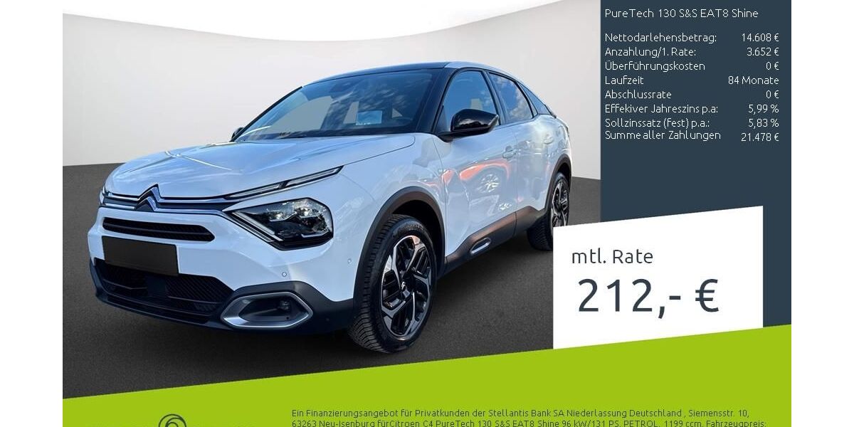 Citroen C4 21.223 km 18.260 &euro; Münster - Amelsbüren 48163