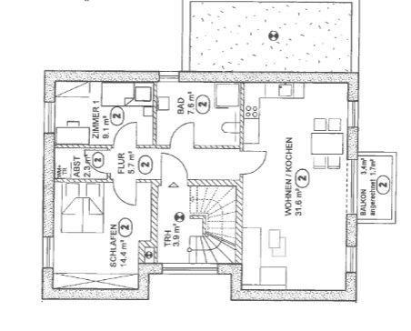 Erdgeschoßwohnung Bremen Burglesum - 3 Zimmer, 69 m&sup2;, 1.055&euro; | Angebot:26296484