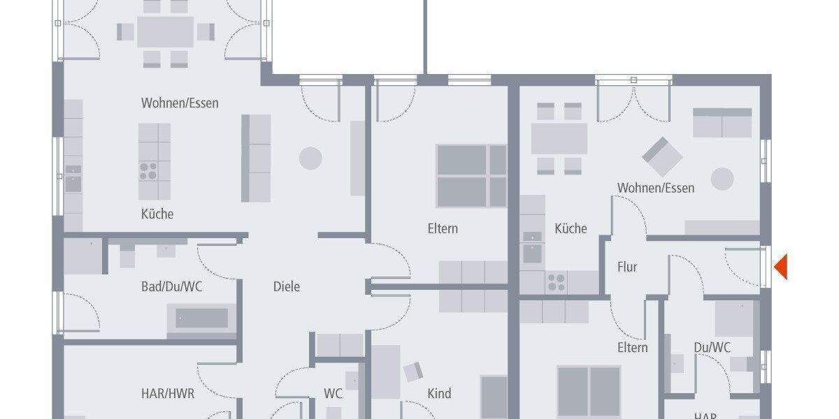 Bungalow Wallerfangen Bedersdorf - 5 Zimmer, 168 m&sup2;, 555.700&euro; | Angebot:25602071