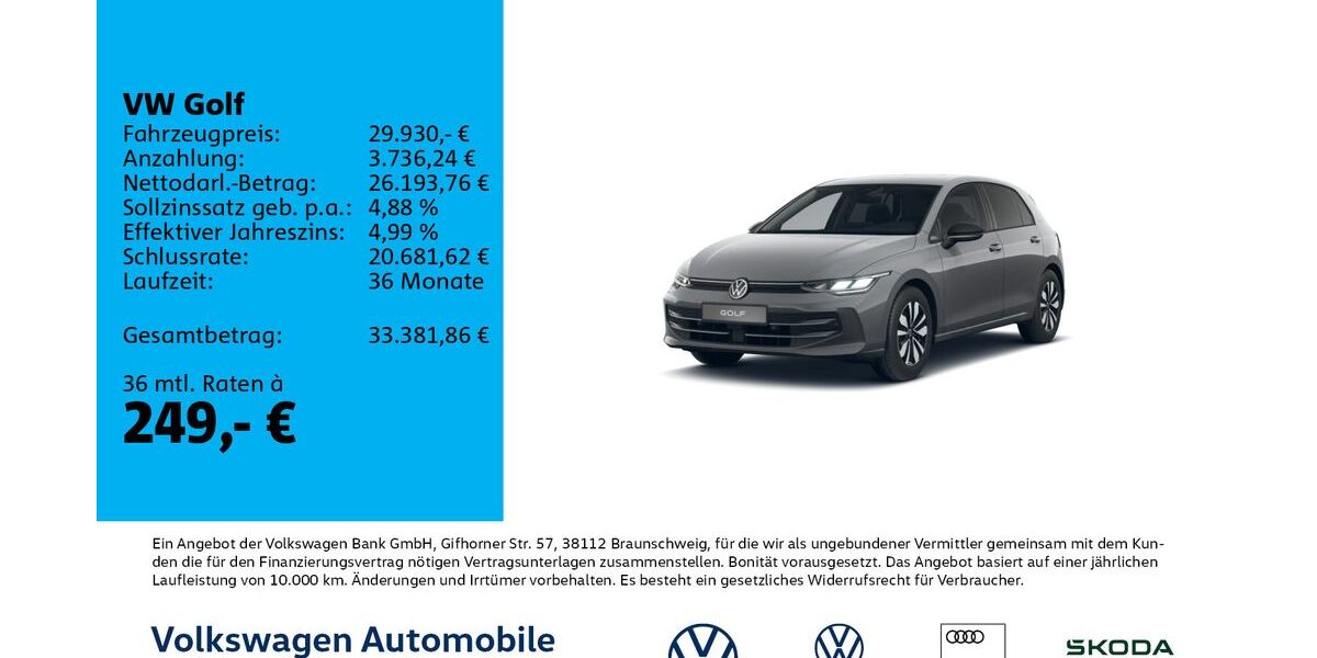 VW Golf 16.600 km 29.930 &euro; Leipzig 04178