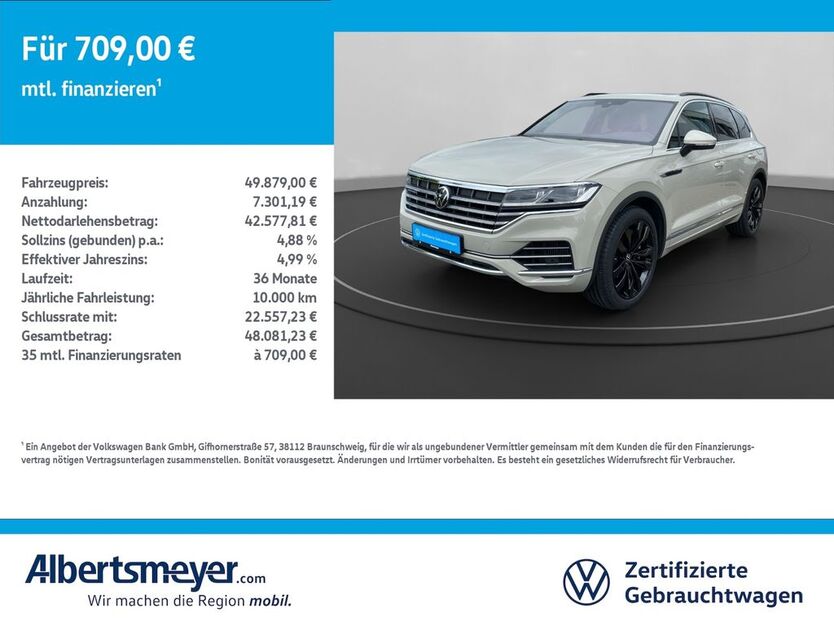 VW Touareg 57.360 km 49.879 € Leinefelde-Worbis/DE 37327