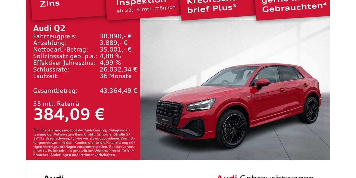 Audi Q2 2.154 km 38.890 &euro; Dresden 01067