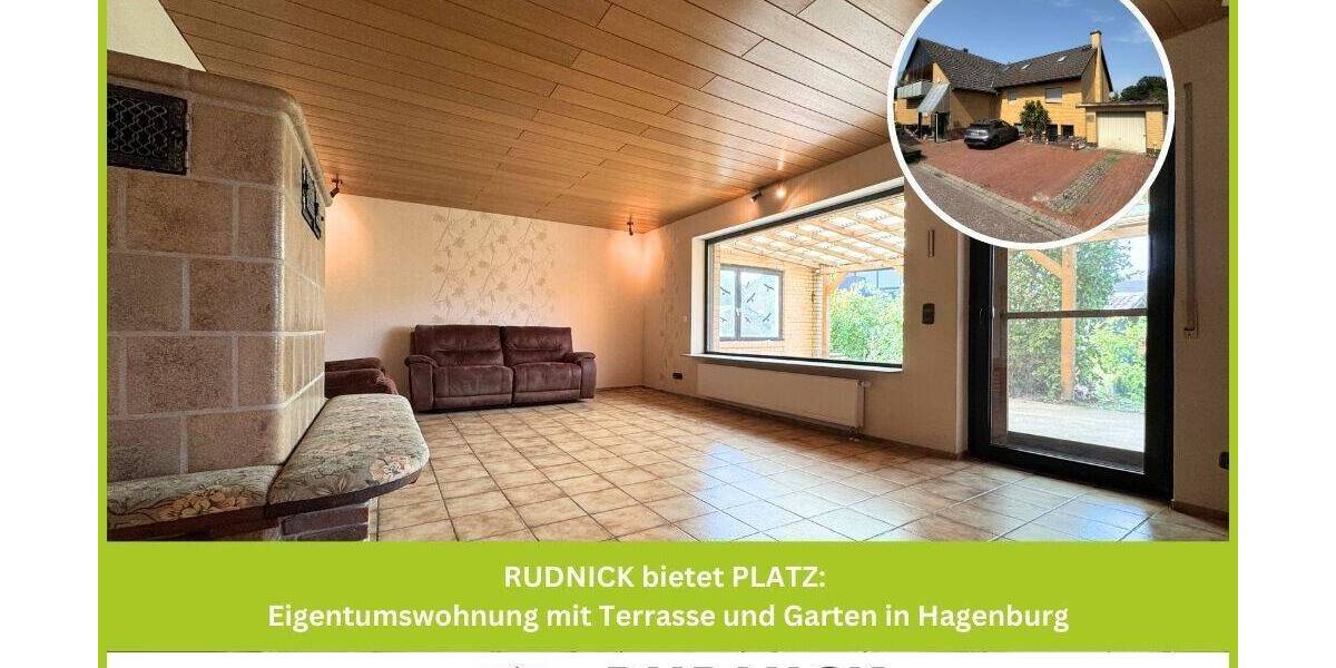 RUDNICK bietet PLATZ: Eigentumswohnung mit Terrasse und Garten in Hagenburg 3 zimmer