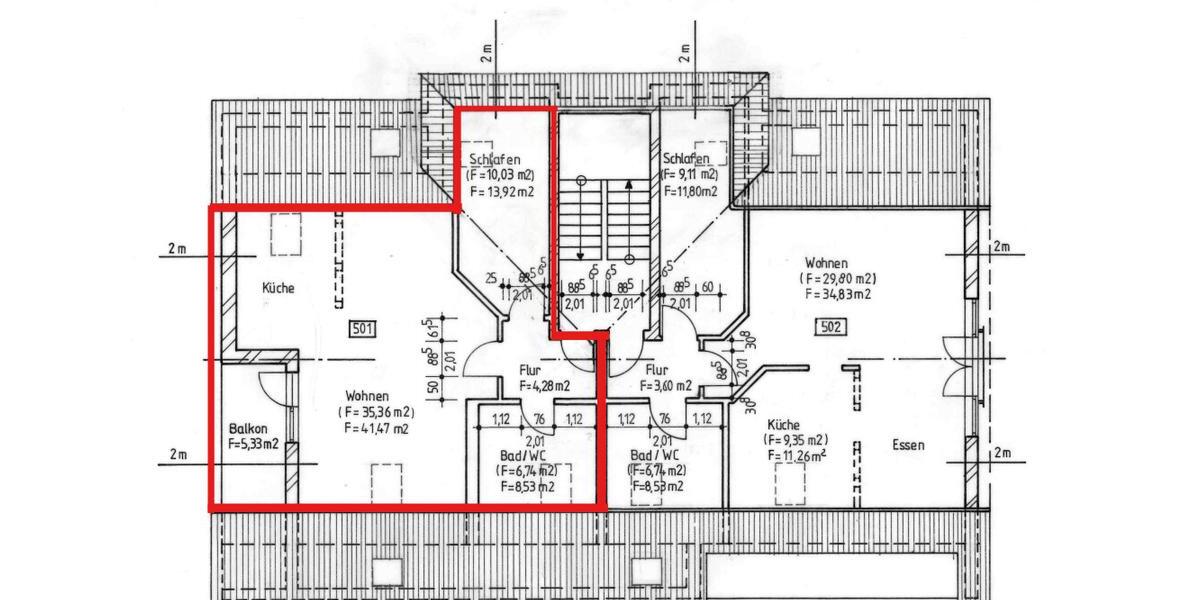 Dachgeschoßwohnung Nossen - 2 Zimmer, 61 m&sup2;, 365&euro; | Angebot:26163003