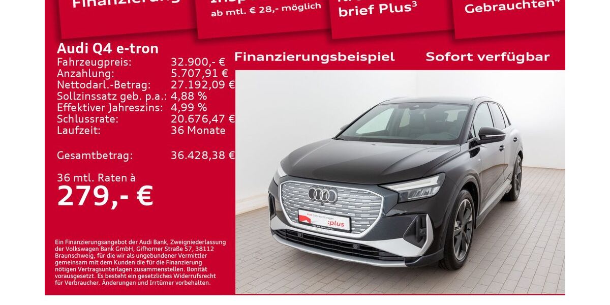 Audi Q4 e-tron 29.800 km 32.900 € Berlin 12489