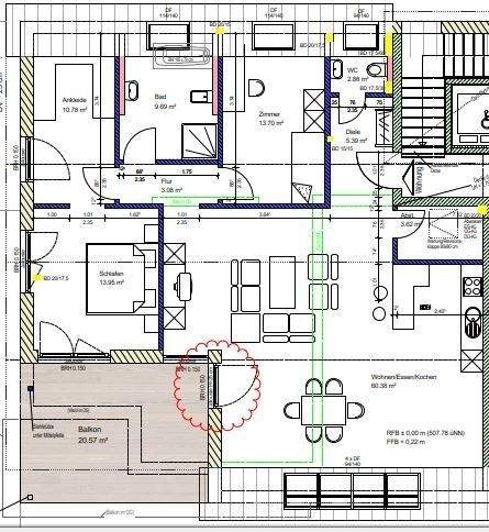 Etagenwohnung Bodelshausen Gemarkung Bodelshausen - 3 Zimmer, 126 m&sup2;, 1.566&euro; | Angebot:26642314