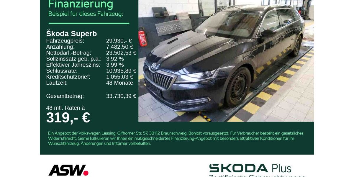 Skoda Superb 87.800 km 27.460 &euro; Sinsheim 74889