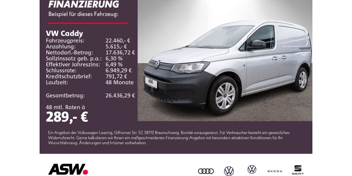 VW Caddy 28.300 km 22.460 &euro; Bad Rappenau 74906
