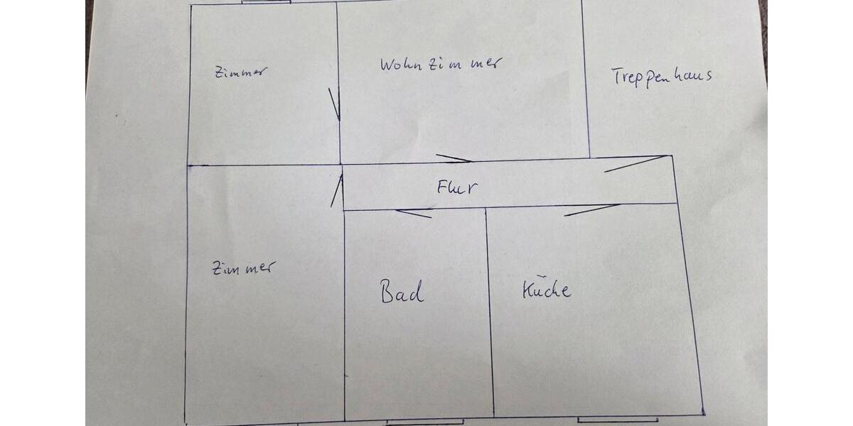 Etagenwohnung Aken (Elbe) - 3 Zimmer, 62 m&sup2;, 350&euro; | Angebot:24982551