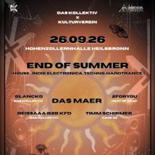 End of Summer 26.09.2026 Hohenzollernhalle Heilsbronn
