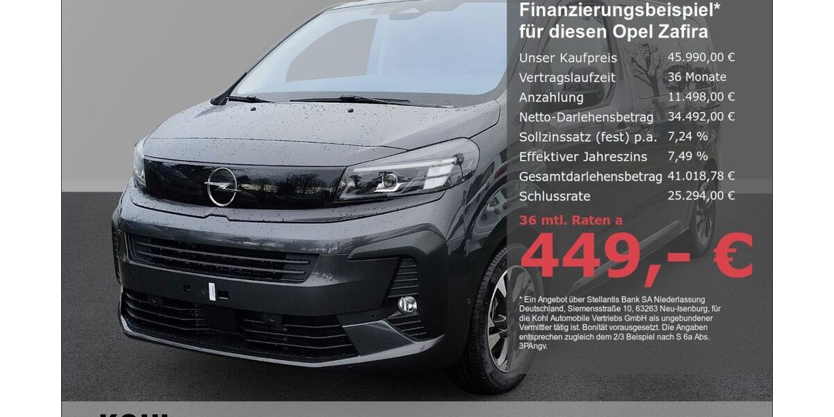 Opel Zafira 1.500 km 45.990 &euro; Aachen 52078