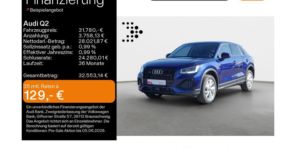 Audi Q2 21.396 km 31.780 &euro; Haßfurt 97437