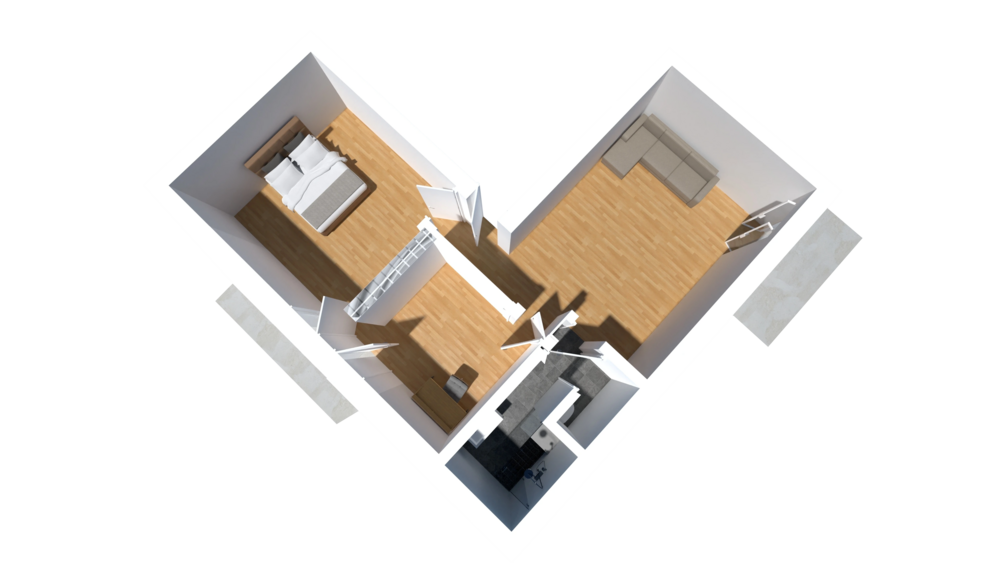 Etagenwohnung Künzelsau - 3 Zimmer, 70 m&sup2;, 520&euro; | Angebot:26017170