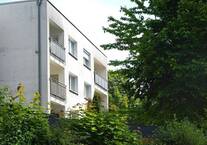 Grüner Ausblick vom sonnigen Balkon der 4-Zimmerwohnung in Steinbüchel!