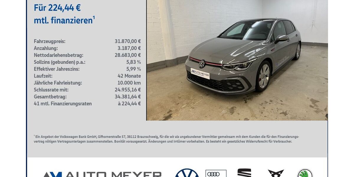 VW Golf 27.000 km 31.870 &euro; Ochsenfurt 97199