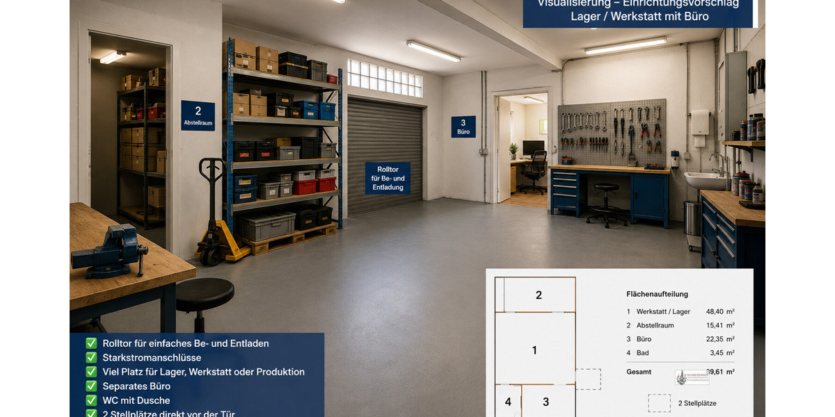 Werkstatt mit Büro und Lager in Syke mieten Flexible Gewerbefläche in zentraler Lage - Gewerbeobjekt Syke | Angebot:15431833