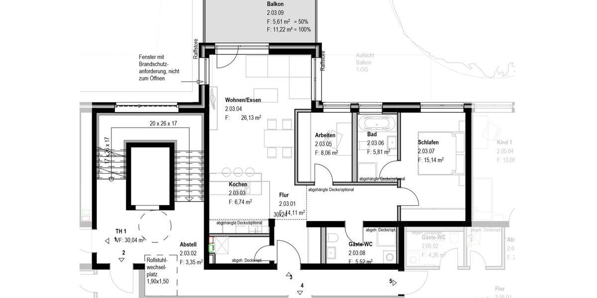 Etagenwohnung Braunschweig Östliches Ringgebiet - 3.5 Zimmer, 91 m&sup2;, 400.000&euro; | Angebot:26972873