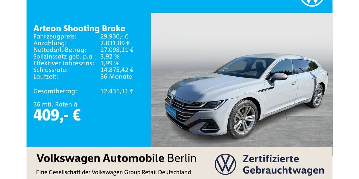 VW Arteon 31.590 km 29.930 &euro; Berlin 12681