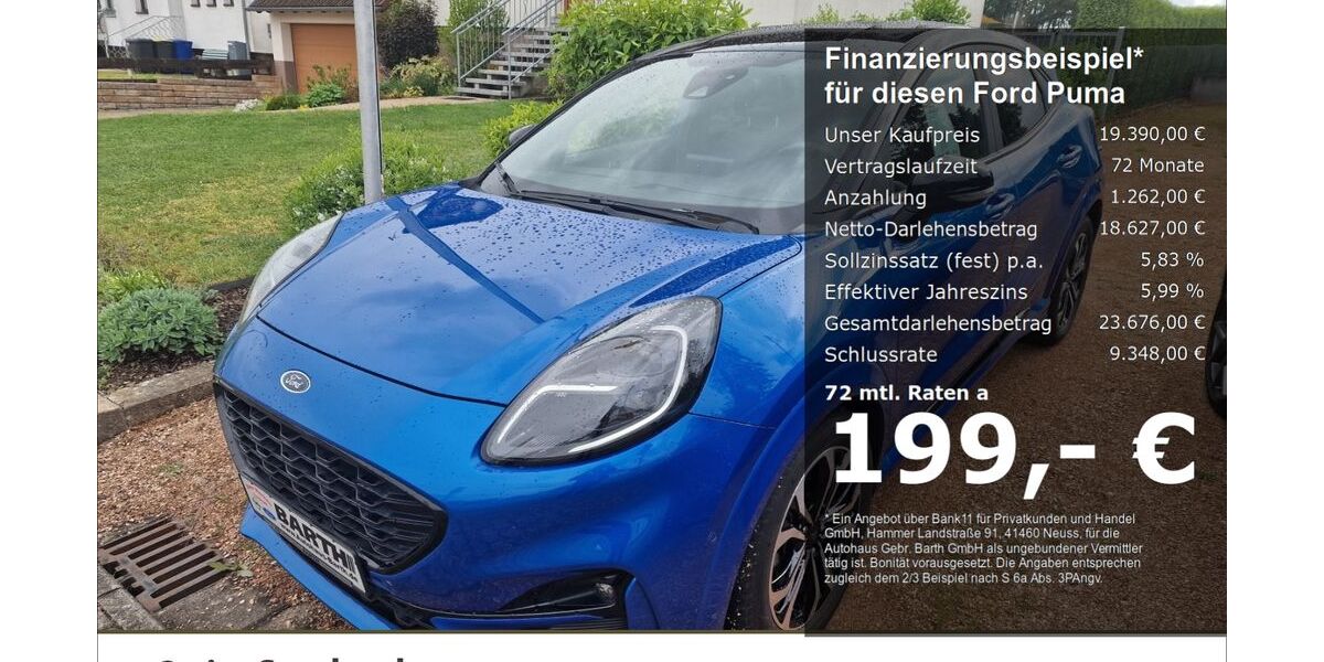 Ford Puma 41.575 km 19.390 &euro; Merzig / Weiskirchen 66663