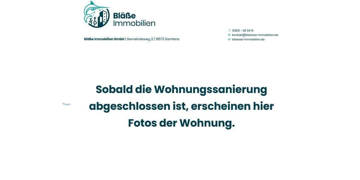 Etagenwohnung Samtens - 2 Zimmer, 50 m&sup2;, 354&euro; | Angebot:25702225