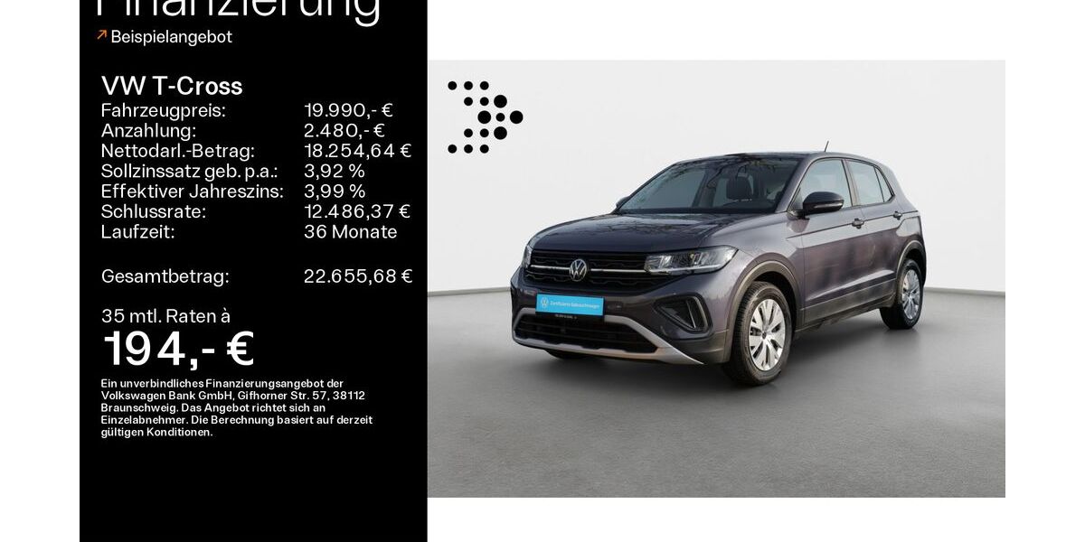 VW T-Cross 13.750 km 19.990 &euro; Haßfurt 97437